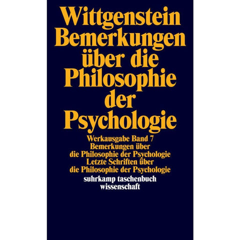 Bemerkungen über die Philosophie der Psychologie