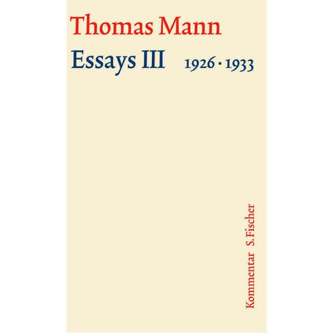Essays III 1926-1933