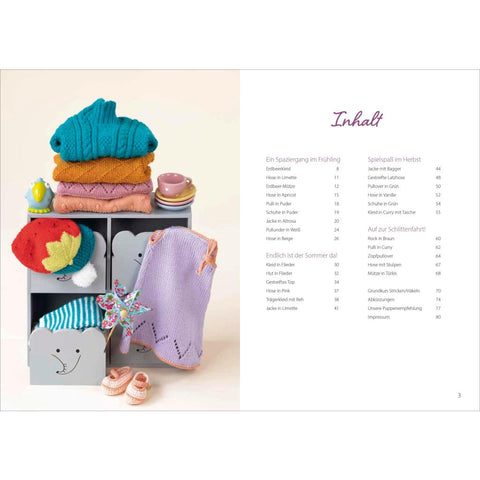 Niedliche Puppenkleidung stricken