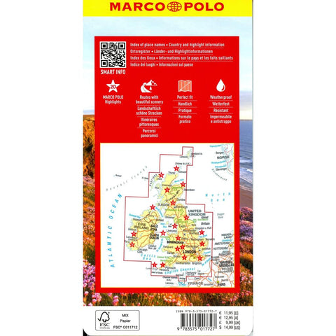 MARCO POLO Reisekarte Großbritannien, Irland 1:850.000