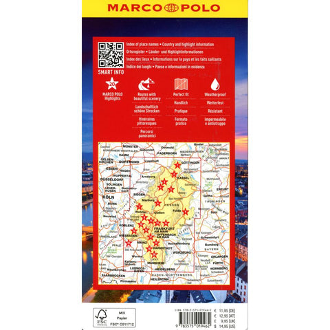 MARCO POLO Reisekarte Deutschland 06 Hessen 1:200.000