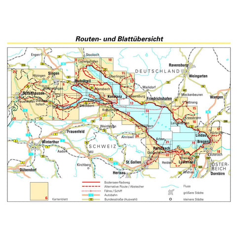 BVA ADFC Radreiseführer Bodensee-Radweg