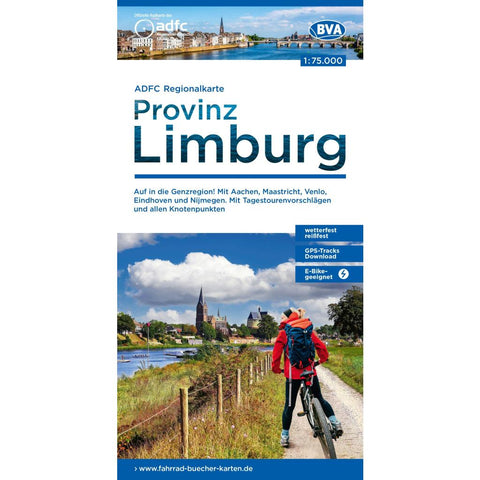 BVA ADFC Regionalkarte Limburg, mit Knotenpunkten 1:75.000