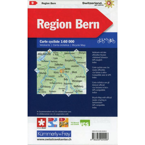 Region Bern Nr. 09 Velokarte 1:60 000