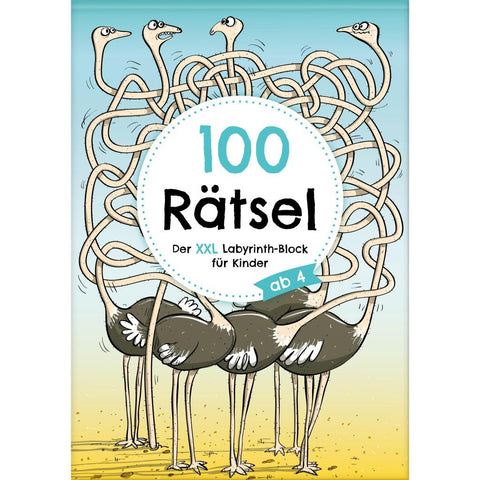 100 Rätsel: Der XXL Labyrinth-Block für Kinder ab 4