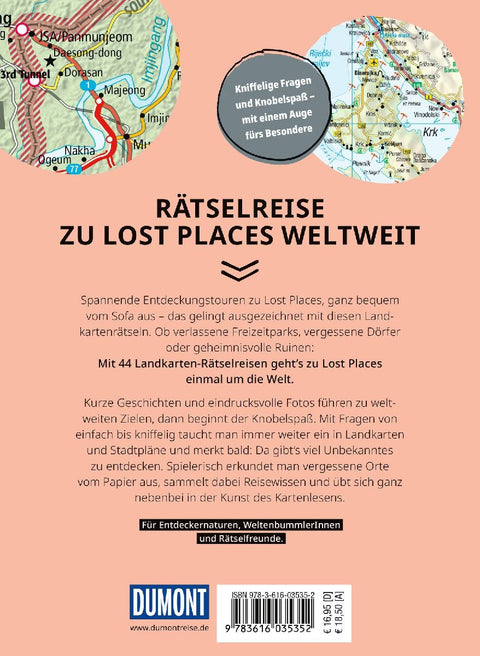 Landkarten-Rätselreise Lost Places weltweit
