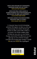 Aussage gegen Aussage (Rückseite)
