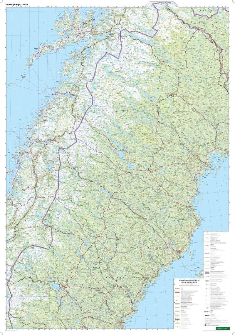 freytag & berndt Straßenkarte Schweden 1:600.000 (Innenansicht)
