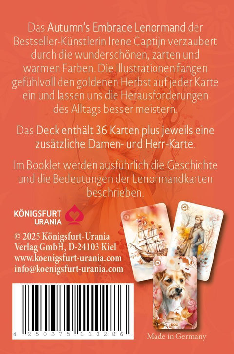 Autumn´s Embrace Lenormand DE - 38 Lenormand-Karten und Booklet