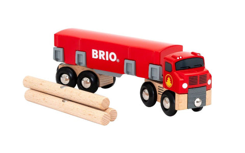 Holztransporter mit Magnetladung