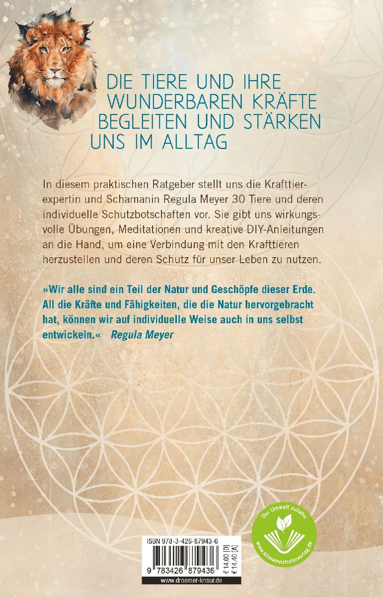 Beschützt von meinem Krafttier (Rückseite)