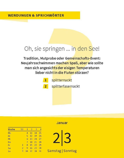Langenscheidt Quizkalender Deutsch 2027