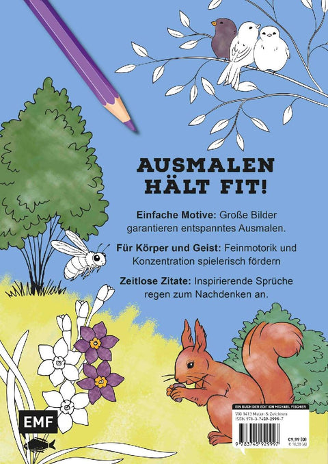 Ausmalbuch für Senioren: Das Leben ist bunt