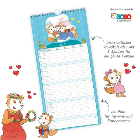 TRÖTSCH - Familienkalender Bobo Siebenschläfer 2027