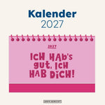 Mini-Kalender Colour Up 2027 Ich habs gut, ich hab dich