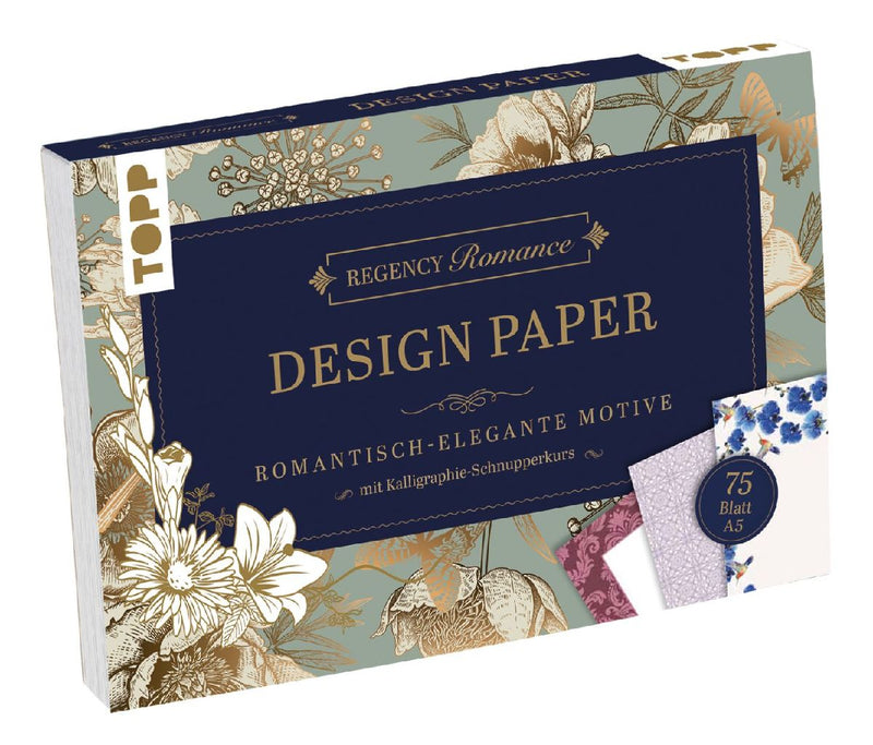 Regency Romance Design Paper Block A5