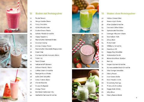 Fitness-Shakes und -Smoothies