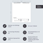 Premium-Bastelkalender weiß mittel 2027