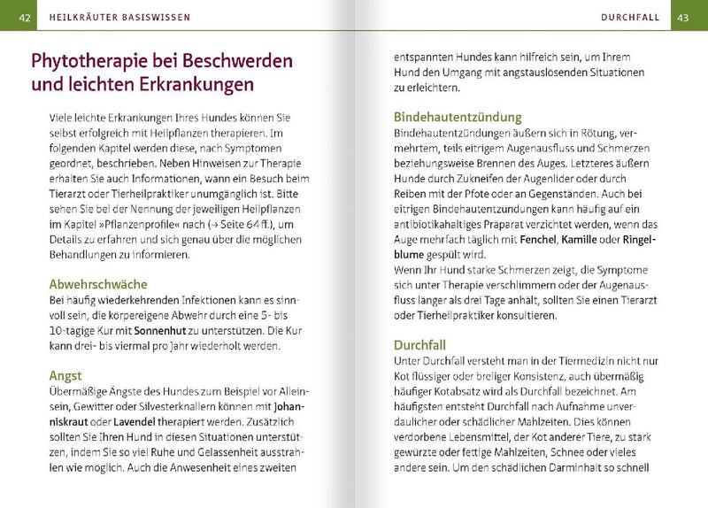 Grüne Hausapotheke für Hunde. Kompakt-Ratgeber (Innenansicht)