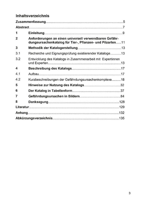 NaBiV Heft 177 Katalog der Gefährdungsursachen für Tier-, Pflanzen- und Pilzarten in Deutschland