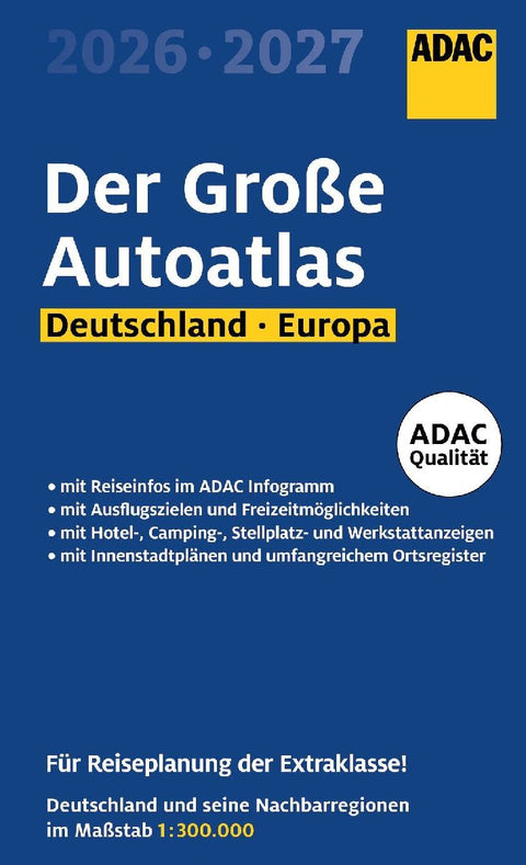 ADAC Der Große Autoatlas 2026/2027 Deutschland und seine Nachbarregionen 1:300.000