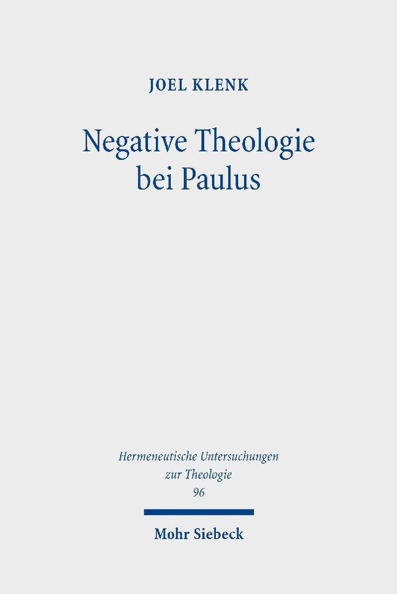Negative Theologie bei Paulus