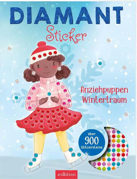 Diamantsticker Anziehpuppen - Wintertraum