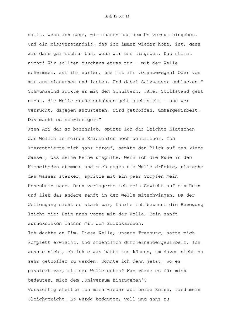 Marie und die drei Geheimnisse (Innenansicht)