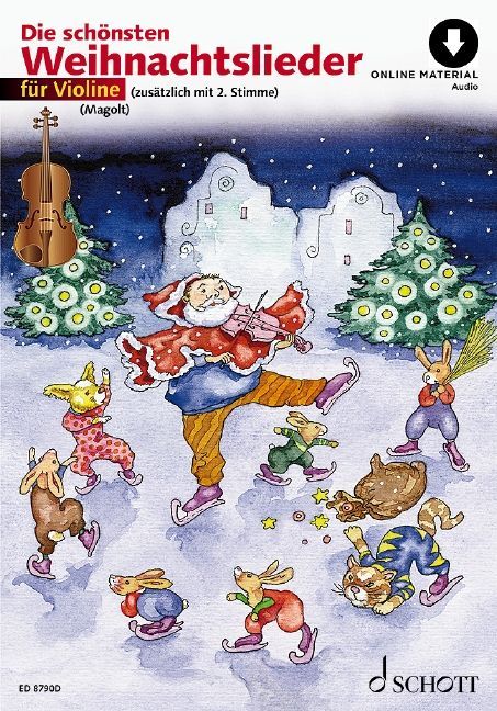 Die schönsten Weihnachtslieder für Violine/mit Online Material Audio