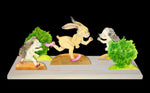 Hase und Igel. Erzählschienen-Figurenset (Innenansicht)