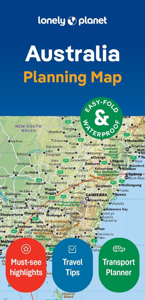 Lonely Planet Australia Planning Map