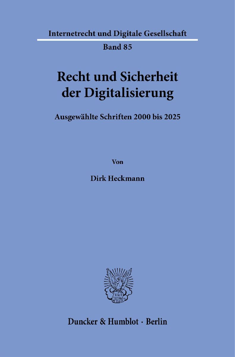 Recht und Sicherheit der Digitalisierung