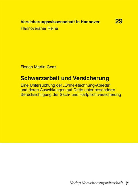Schwarzarbeit und Versicherung