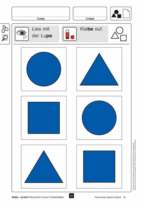 Mathe - na klar! Pränumerik: Formen