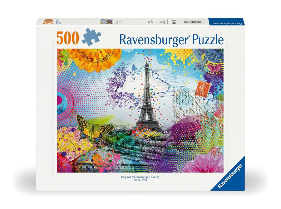 Erwachsenenpuzzle 500 Teile - Postkarte aus Paris