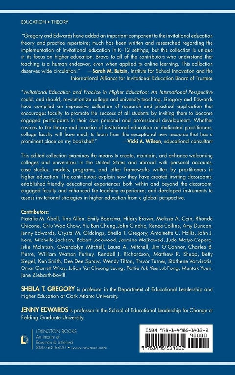 Invitational Education and Practice in Higher Education