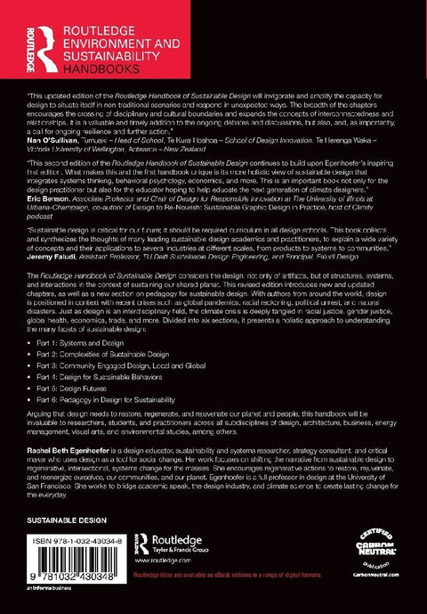 Routledge Handbook of Sustainable Design