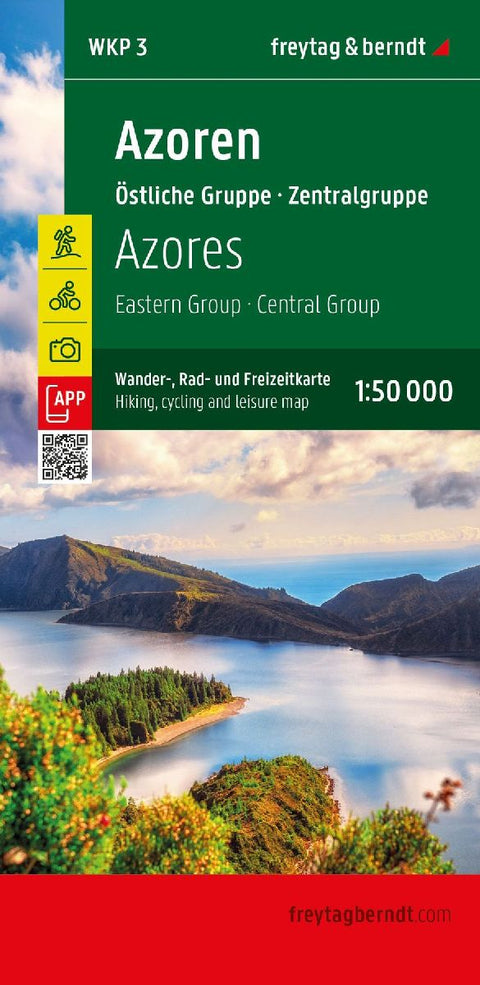 Azoren, Wander-, Rad- und Freizeitkarte 1:50.000, freytag & berndt