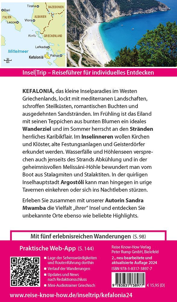 Reise Know-How InselTrip Kefaloniá (Rückseite)