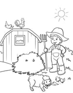 Bauernhof Wasserzauber Malbuch I Wassermalbuch für Kinder ab 3 Jahre (Innenansicht)