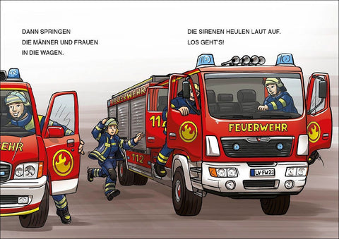 Leselöwen 1. Klasse - Achtung, Feuerwehr im Einsatz! (Großbuchstabenausgabe)