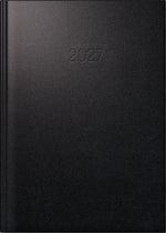 rido/idé 7028903907 Buchkalender Mod. ROMA 1 2027 A5, Kunststoff, schwarz