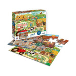 Bauernhof & Stadt 2x24 Teile Puzzle