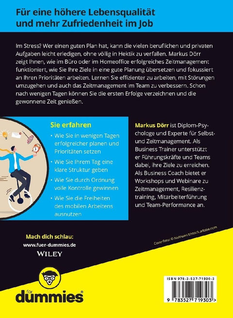 Erfolgreiches Zeitmanagement für Dummies