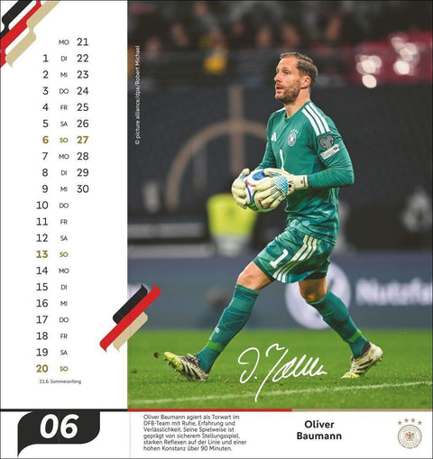 DFB Männer Postkartenkalender 2027