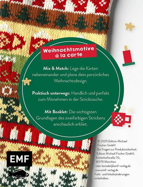 55 x stricken - Weihnachts-Motive: Deine Strickmustersammlung als Kartenset