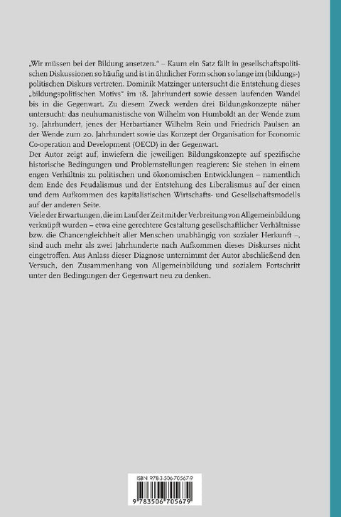 Sozialer Fortschritt durch Allgemeinbildung