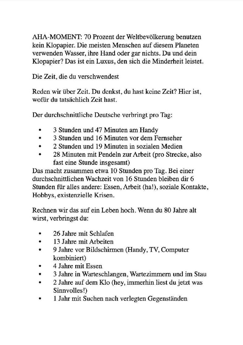 KLUG WERDEN GANZ FLOTT, WÄHREND DU SITZT AUF DEM POTT (Innenansicht)