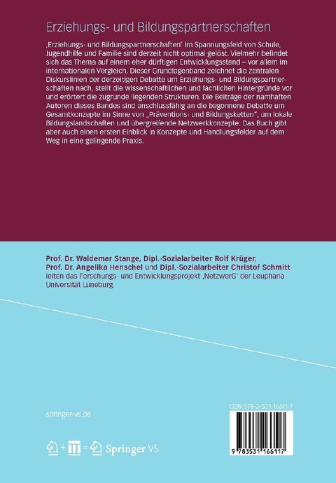 Handbuch Erziehungs- und Bildungspartnerschaften