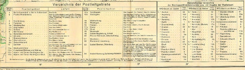 Großdeutsches Reich - Postleit-Gebietskarte, März 1944. 2 Bd.